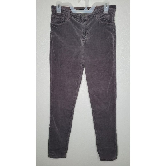 J Brand Leenah High-Rise Skinny Ankle Jeans Grey Size 30 Luxury Velvet Feel Jean - Picture 1 of 13
